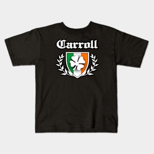 Carroll Shamrock Crest Kids T-Shirt